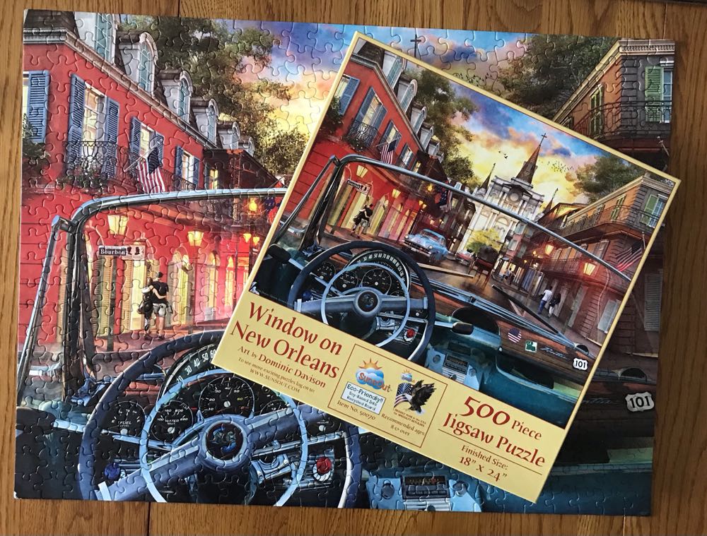 Window On New Orleans - SunsOut puzzle collectible [Barcode 796780500709] - Main Image 3