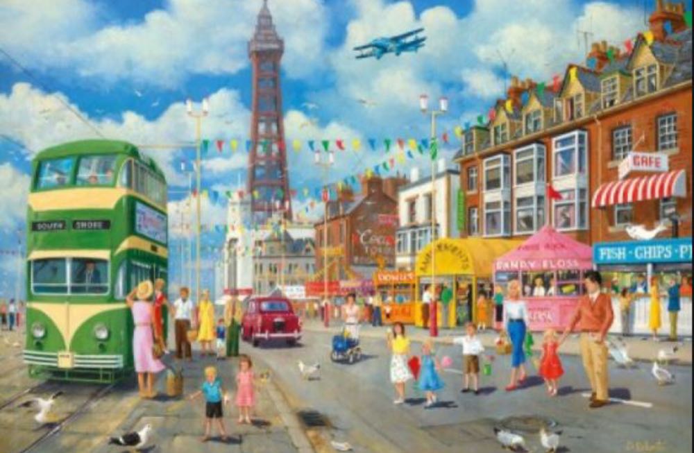 Blackpool Promenade - Gibsons puzzle collectible [Barcode 5012269030754] - Main Image 2