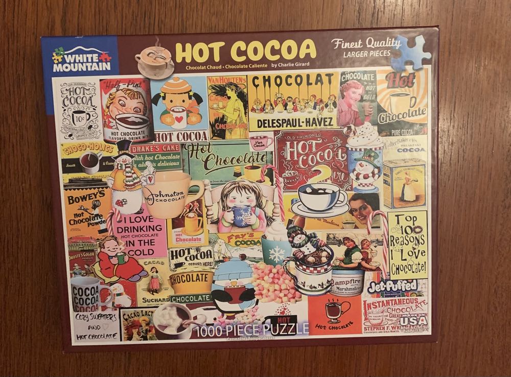 SOLD - Hot Cocoa - White Mountain Puzzles puzzle collectible [Barcode 724819263431] - Main Image 4