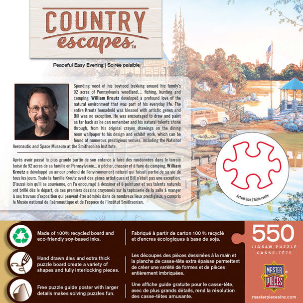 Peaceful Easy Evening - Master Pieces 🇺🇸 puzzle collectible [Barcode 705988319341] - Main Image 3