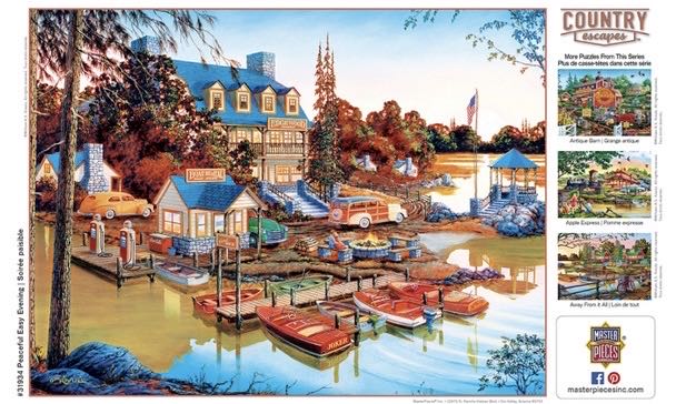 Peaceful Easy Evening - Master Pieces 🇺🇸 puzzle collectible [Barcode 705988319341] - Main Image 4