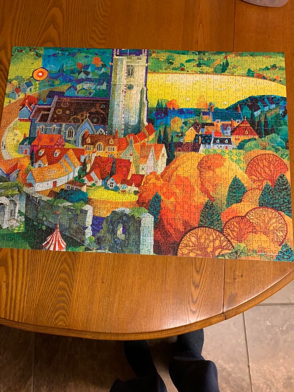 A View from Corfe Castle Dorset*% - Milton Bradley puzzle collectible [Barcode 778988332320] - Main Image 2