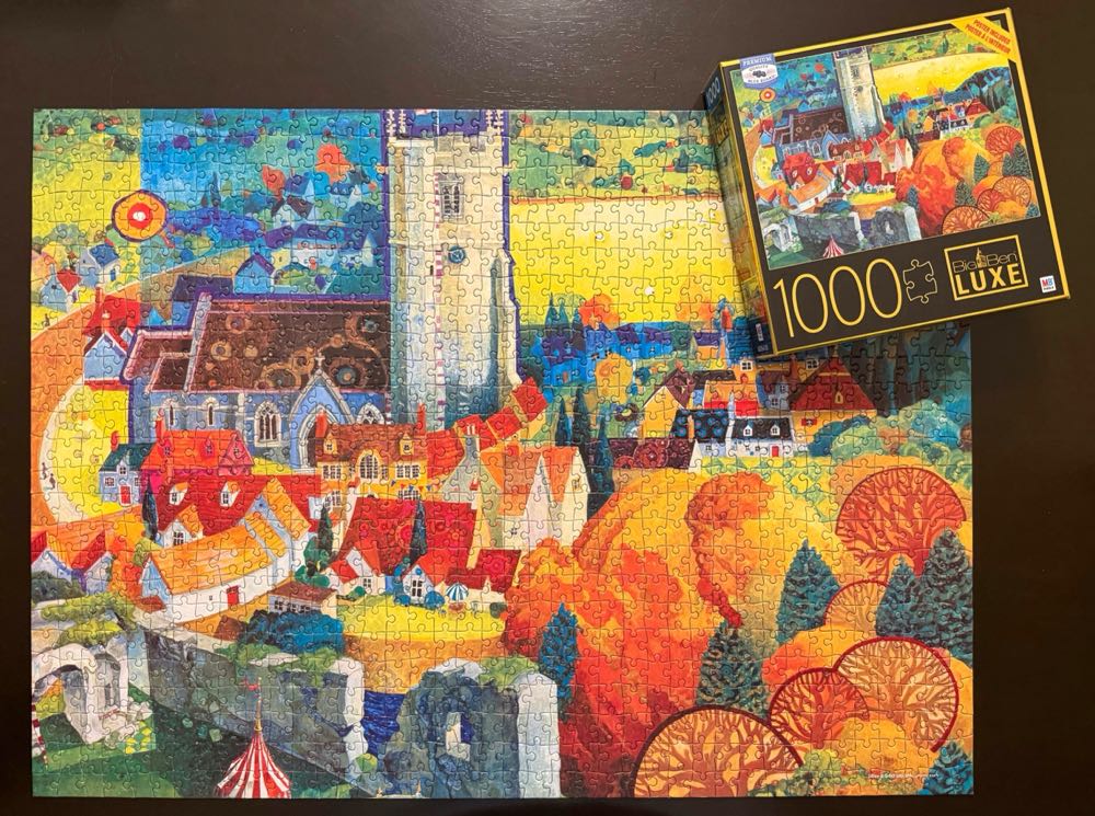 A View from Corfe Castle Dorset*% - Milton Bradley puzzle collectible [Barcode 778988332320] - Main Image 3