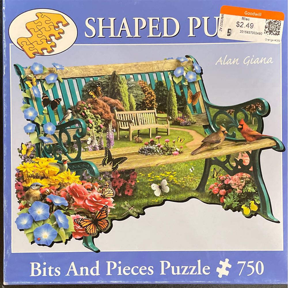 *Garden Bench - Bits And Pieces puzzle collectible [Barcode 704812460457] - Main Image 2