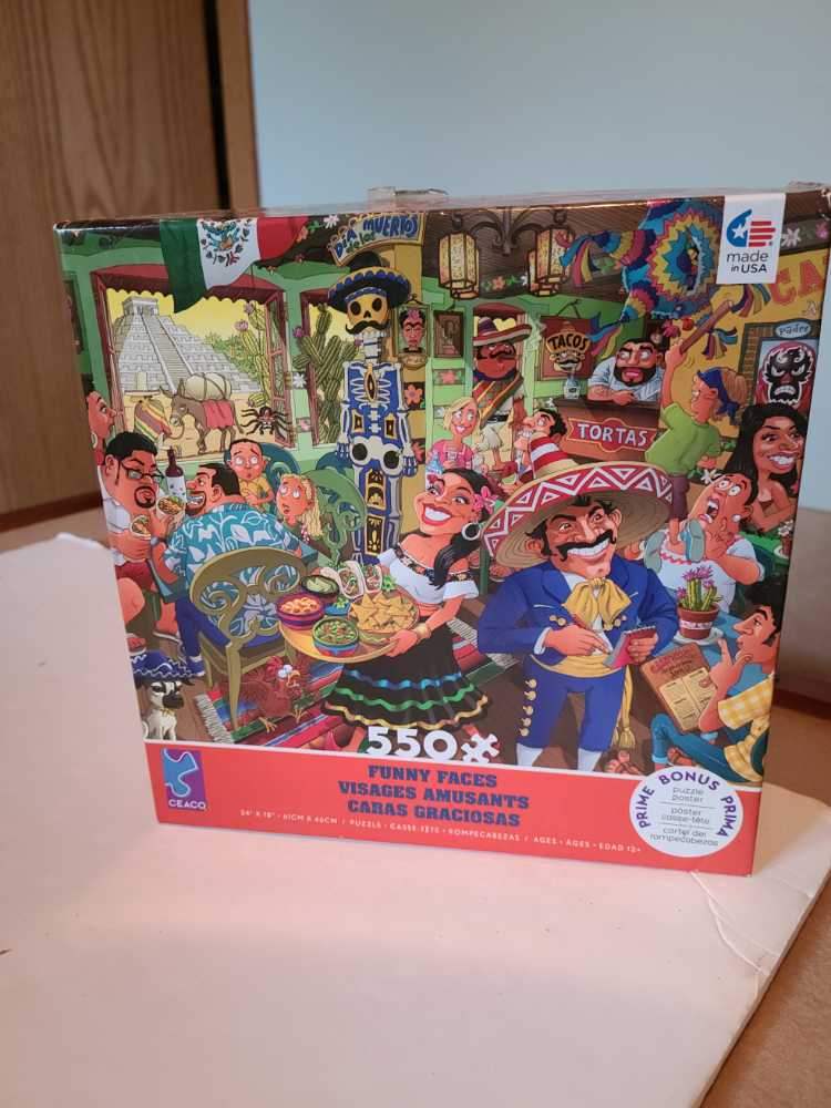 Funny Faces Mexican Restaurant BAC - Ceaco puzzle collectible [Barcode 021081232081] - Main Image 2