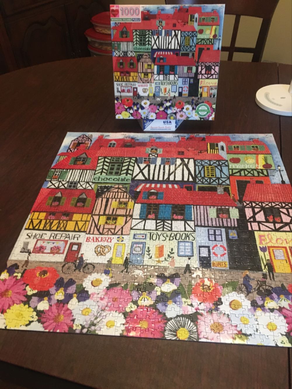 Whimsical Village - eeBoo Piece & Love puzzle collectible [Barcode 689196510007] - Main Image 2