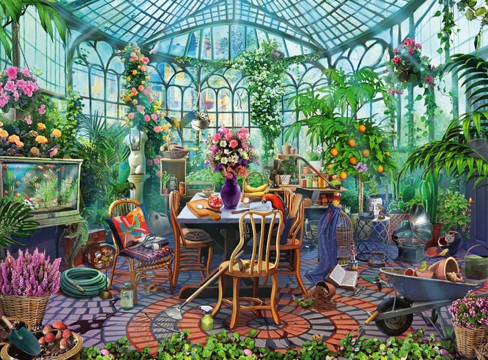 Greenhouse Morning - Ravensburger puzzle collectible [Barcode 4005556148325] - Main Image 2