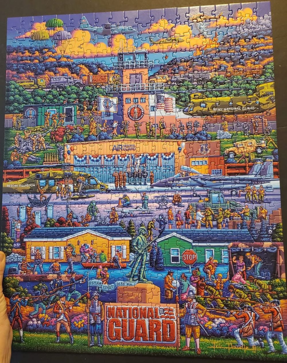 U.S. National Guard - Dowdle puzzle collectible [Barcode 671095004329] - Main Image 3