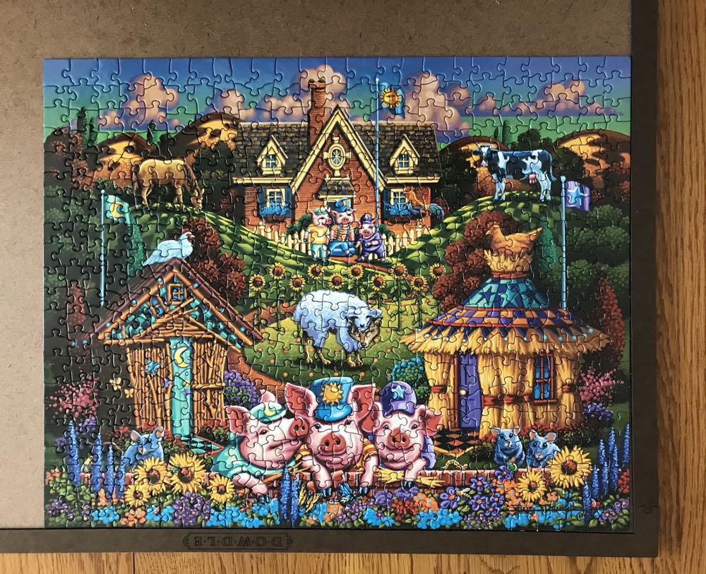 Three Little Pigs - Dowdle Puzzles puzzle collectible [Barcode 671095204125] - Main Image 2