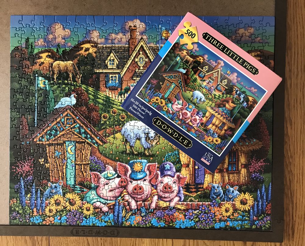 Three Little Pigs - Dowdle Puzzles puzzle collectible [Barcode 671095204125] - Main Image 3
