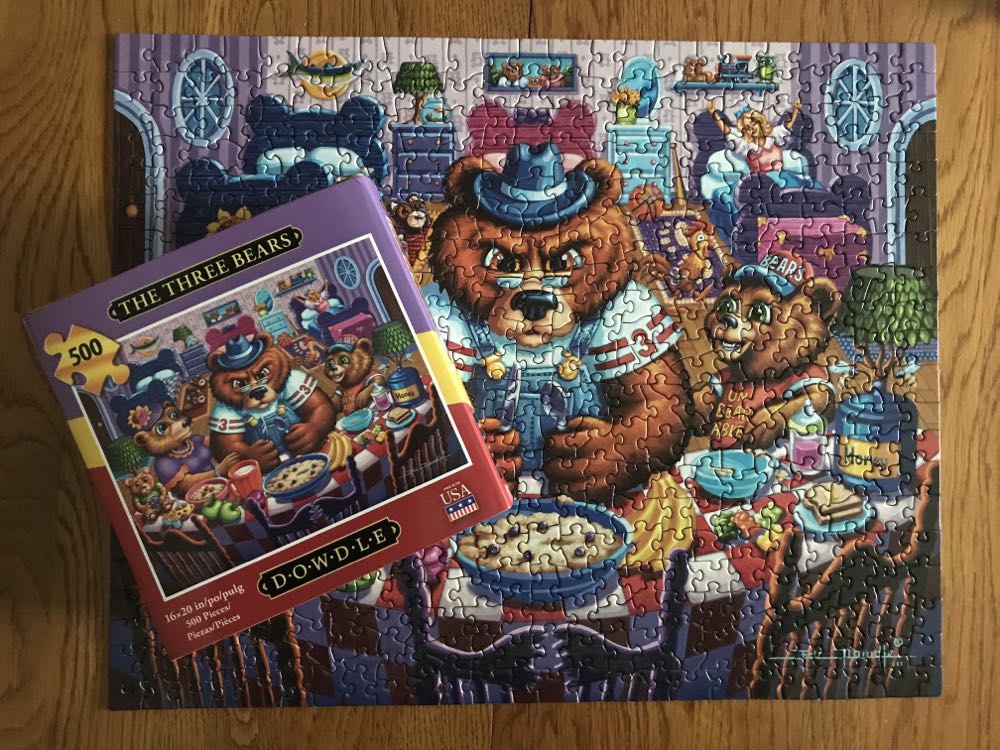The Three Bears - Dowdle Puzzles puzzle collectible [Barcode 671095204347] - Main Image 3