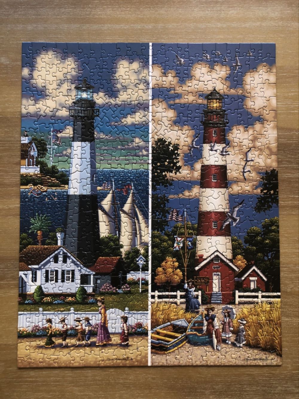 Lighthouses South - Dowdle puzzle collectible [Barcode 671095203272] - Main Image 2