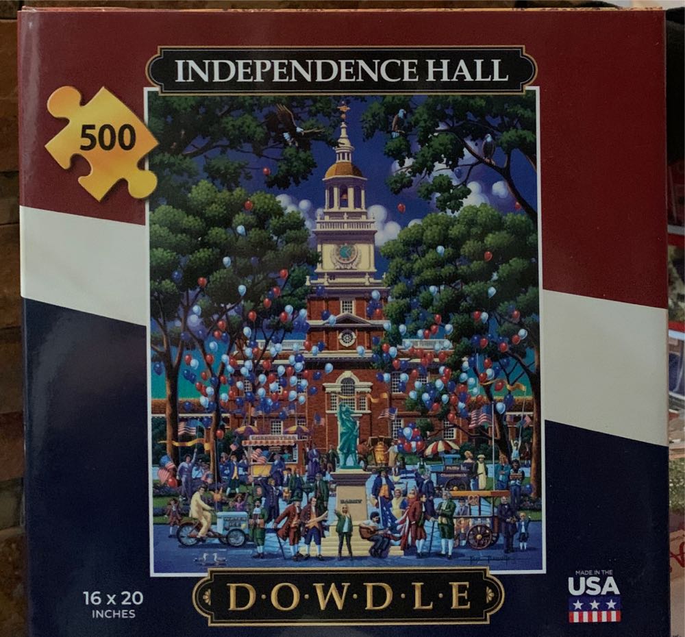 Independence Hall (UV) 🧩✌️ - Dowdle puzzle collectible [Barcode 671095203562] - Main Image 2