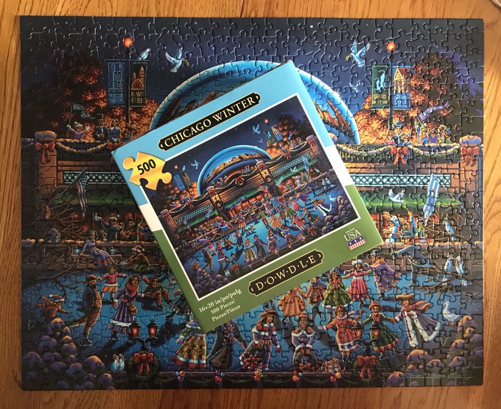 Chicago Winter - From Nannie 🐝 - Dowdle puzzle collectible [Barcode 671095204590] - Main Image 2