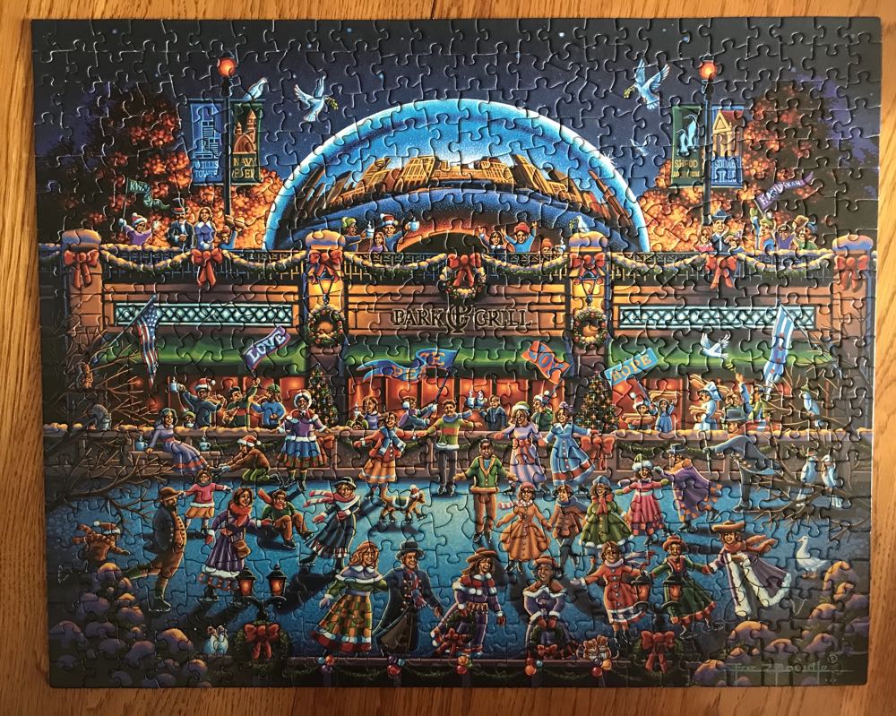 Chicago Winter - From Nannie 🐝 - Dowdle puzzle collectible [Barcode 671095204590] - Main Image 3