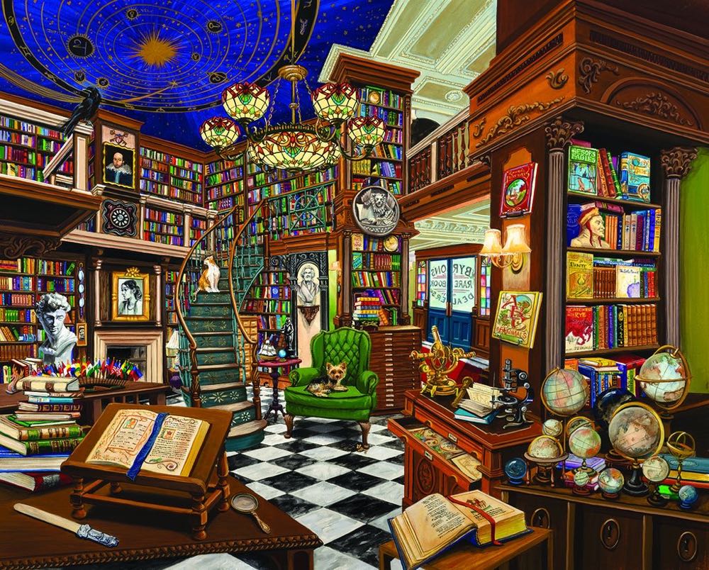 Rare Book Store - White Mountain Puzzles puzzle collectible [Barcode 724819263080] - Main Image 2