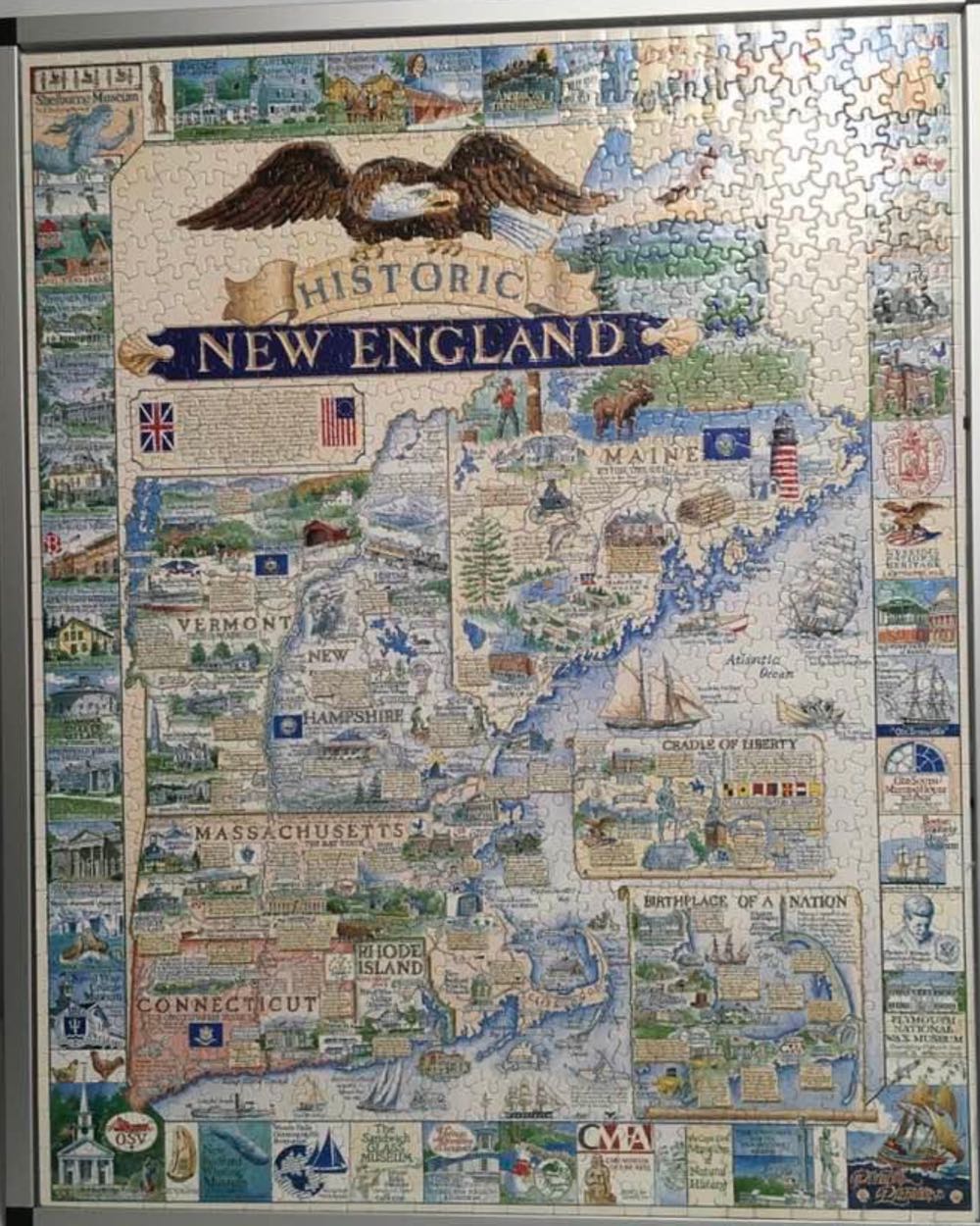 Historic New England - White Mountain Puzzles puzzle collectible [Barcode 724819246946] - Main Image 4