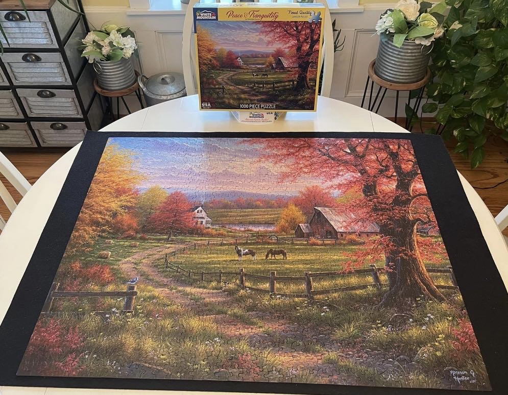 Peace & Tranquility - White Mountain Puzzles puzzle collectible [Barcode 724819262458] - Main Image 2