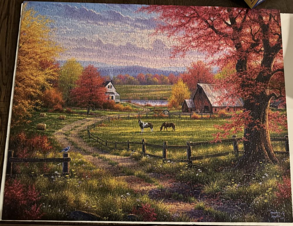 Peace & Tranquility - White Mountain Puzzles puzzle collectible [Barcode 724819262458] - Main Image 3