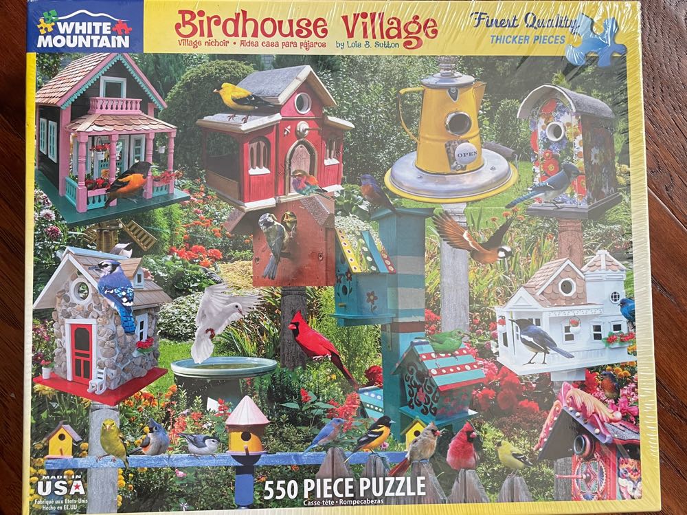 Birdhouse Village - White Mountain Puzzles puzzle collectible [Barcode 724819257737] - Main Image 2