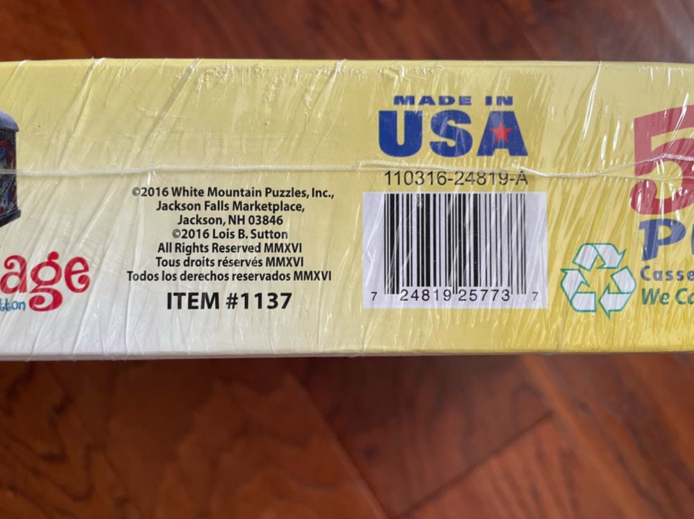 Birdhouse Village - White Mountain Puzzles puzzle collectible [Barcode 724819257737] - Main Image 3