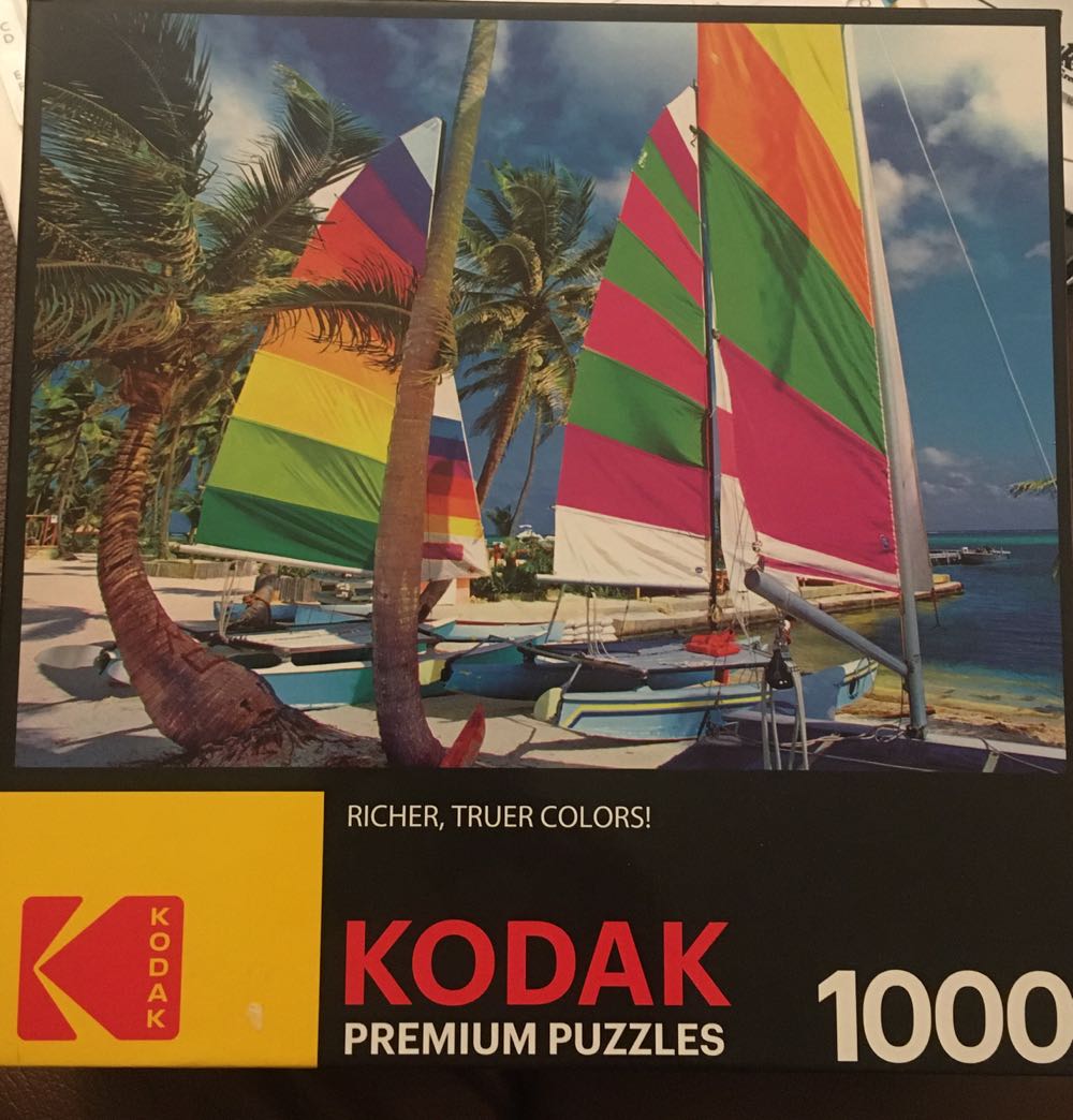 Boats in Port Kouloura, Corfu, Greece - Kodak puzzle collectible [Barcode 4895145420051] - Main Image 2