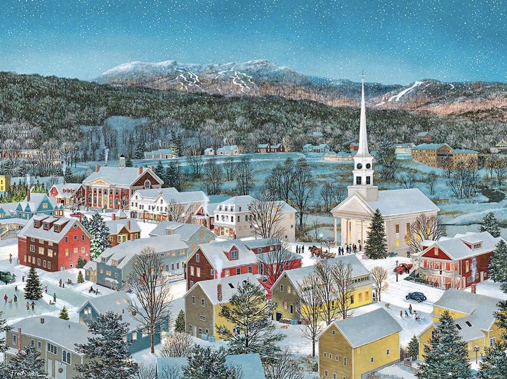 Winter Memories - White Mountain Puzzles puzzle collectible [Barcode 724819261567] - Main Image 2
