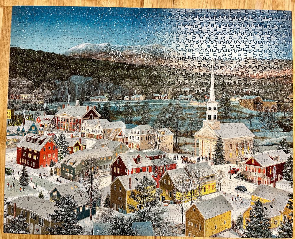 Winter Memories - White Mountain Puzzles puzzle collectible [Barcode 724819261567] - Main Image 3