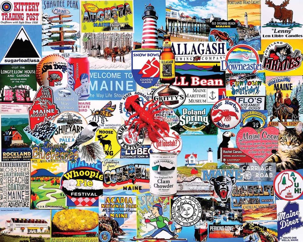 I Love Maine - White Mountain puzzle collectible [Barcode 724819259892] - Main Image 2