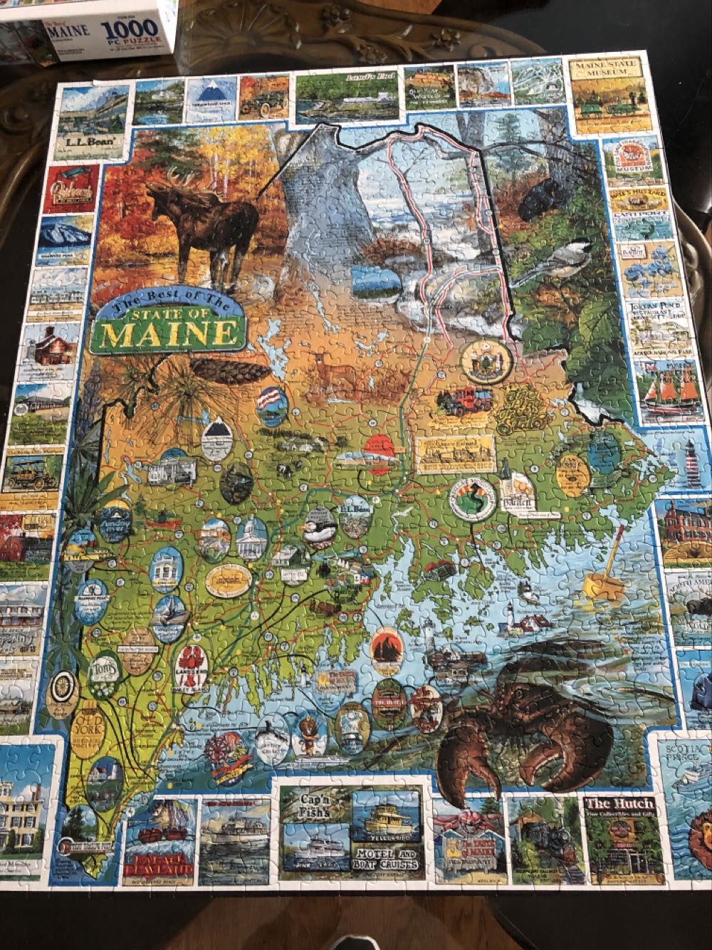 The Best Of The State Of Maine-NEW - White Mountain puzzle collectible [Barcode 724819246878] - Main Image 2