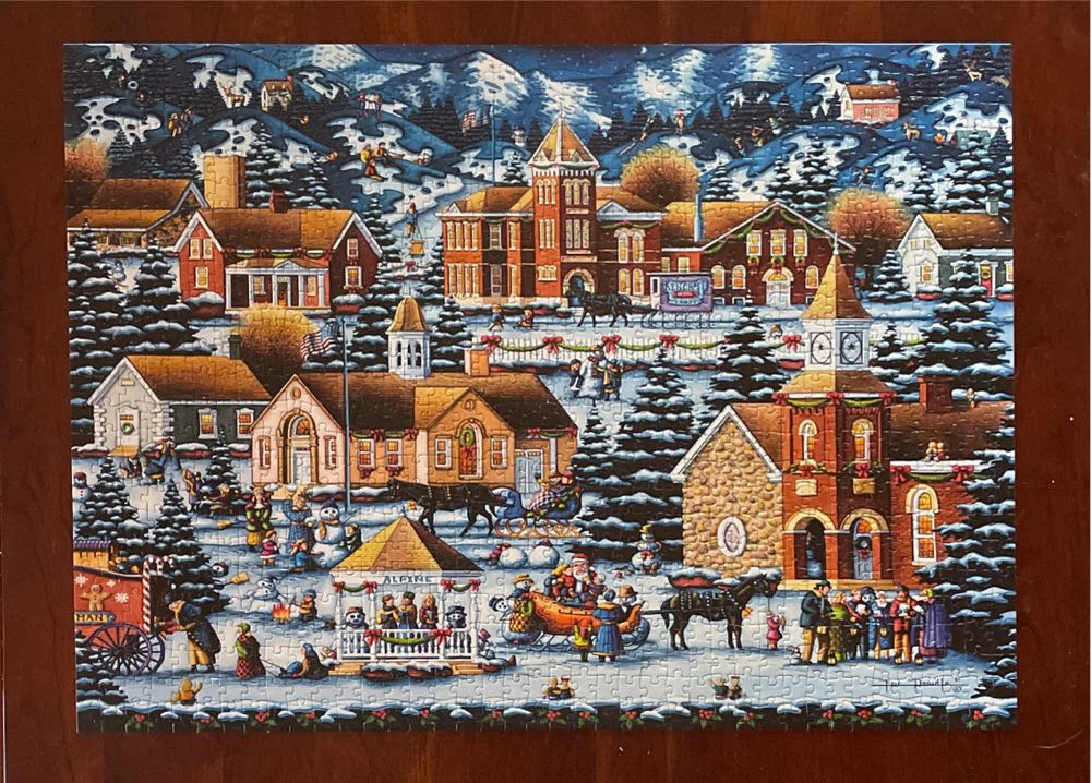 Alpine Christmas - Dowdle puzzle collectible [Barcode 671095400473] - Main Image 2