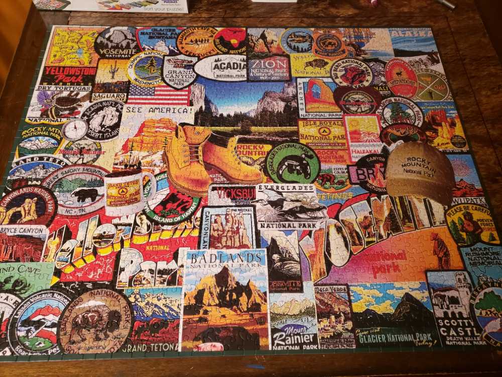 National Park Badges - White Mountain 🇺🇸 puzzle collectible [Barcode 724819256617] - Main Image 3