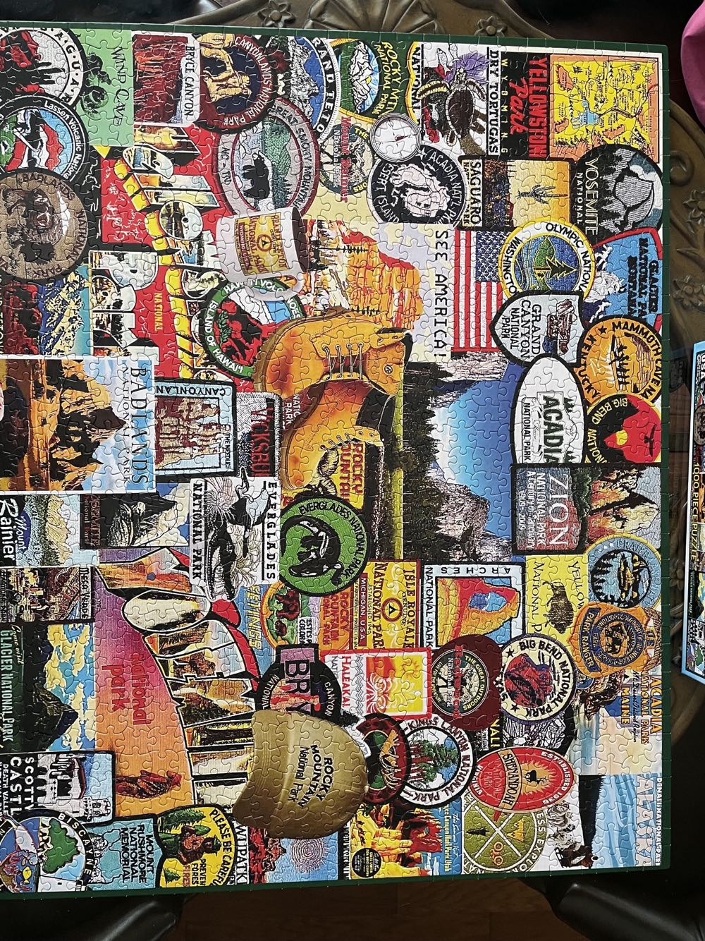 National Park Badges - White Mountain 🇺🇸 puzzle collectible [Barcode 724819256617] - Main Image 4