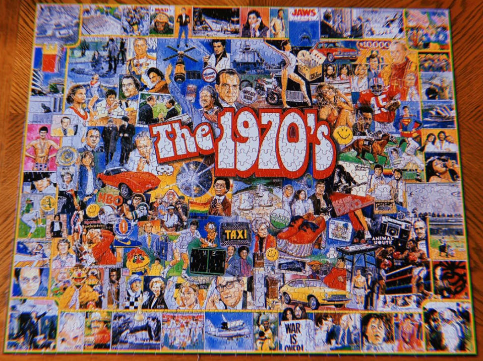 The 1970’s - For Sale - White Mountain puzzle collectible [Barcode 724819250950] - Main Image 3