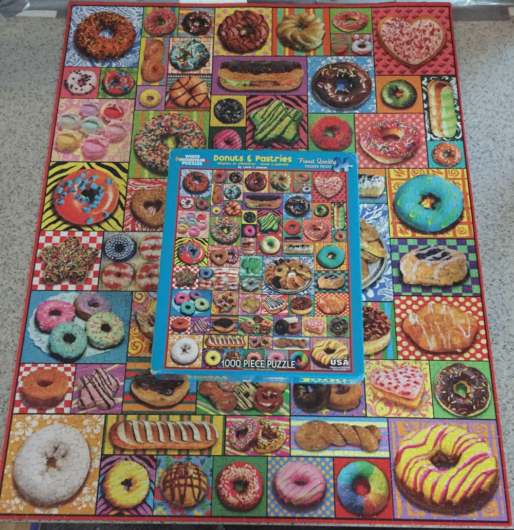 Donuts & Pastries - White Mountain Puzzles puzzle collectible [Barcode 724819256914] - Main Image 4