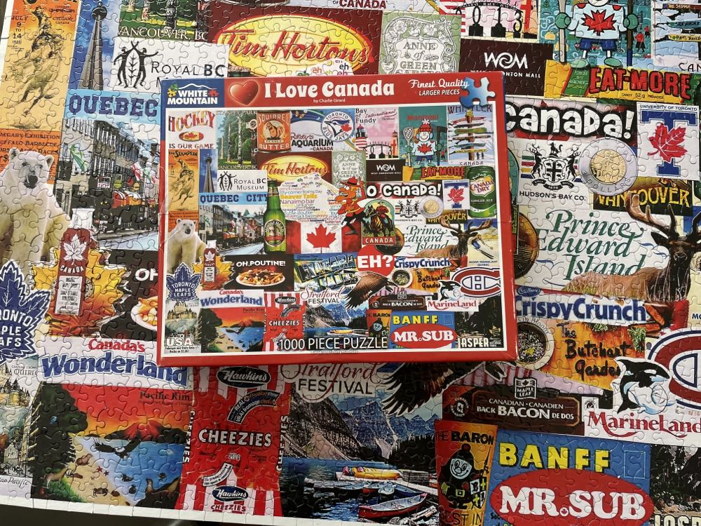 I Love Canada - White Mountain Puzzles puzzle collectible [Barcode 724819259816] - Main Image 4