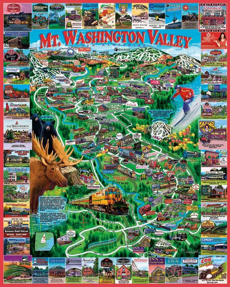 Mt. Washington Valley (UV) NFT - White Mountain puzzle collectible [Barcode 724819255597] - Main Image 2