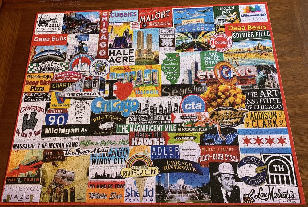 I Love Chicago - White Mountain Puzzles puzzle collectible [Barcode 724819263202] - Main Image 3
