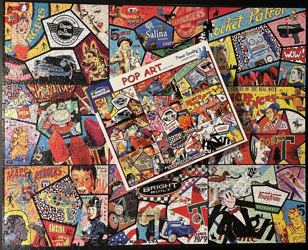 Pop Art ♥️ - White Mountain puzzle collectible [Barcode 724819258727] - Main Image 4