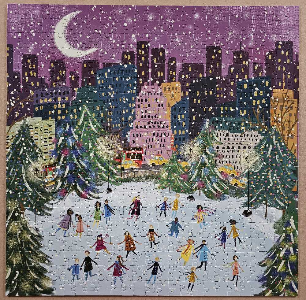 Merry Moonlight Skaters - Galison puzzle collectible - Main Image 2