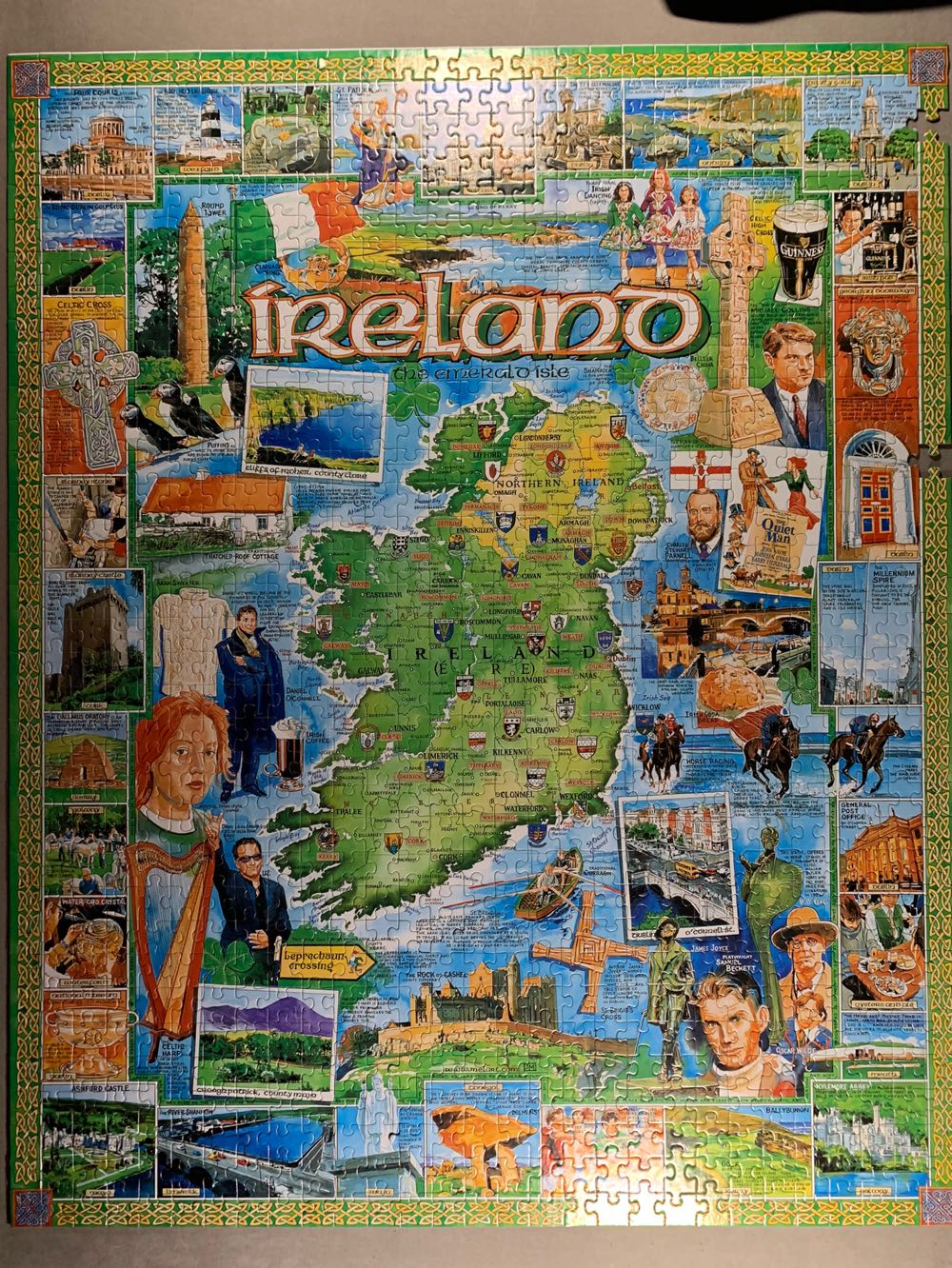 Ireland The Emerald Isle*-NEW - White Mountain puzzle collectible [Barcode 724819248896] - Main Image 3