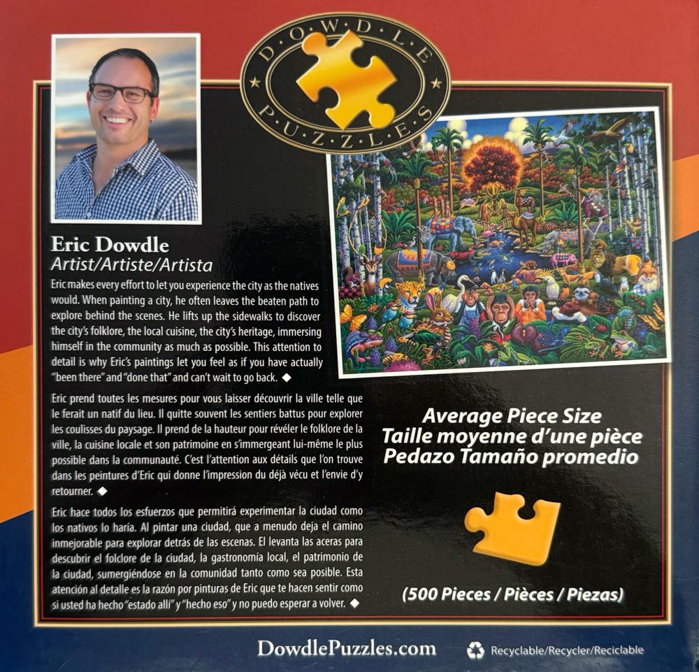 Animals of Eden - Dowdle puzzle collectible [Barcode 671095203678] - Main Image 3