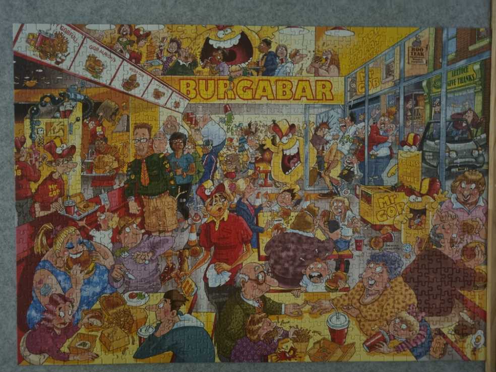 Fast Food Frenzy! - Jumbo puzzle collectible [Barcode 8710126191576] - Main Image 2