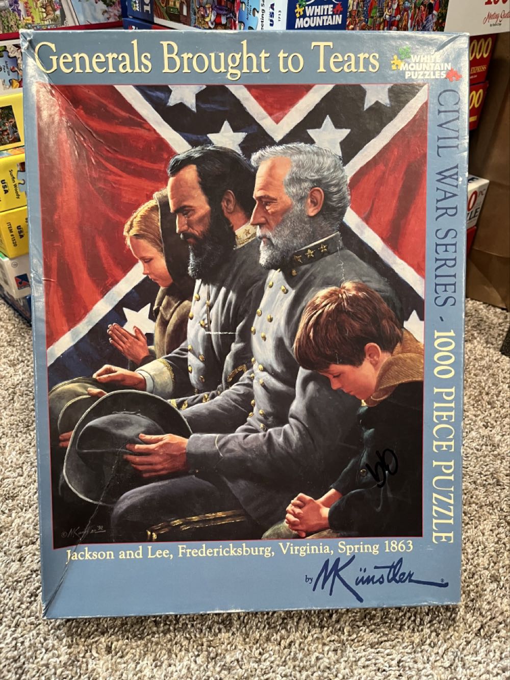 Civil War Series. Generals Brought To Tears. Big Box - White Mountain Puzzles puzzle collectible [Barcode 724819249329] - Main Image 2