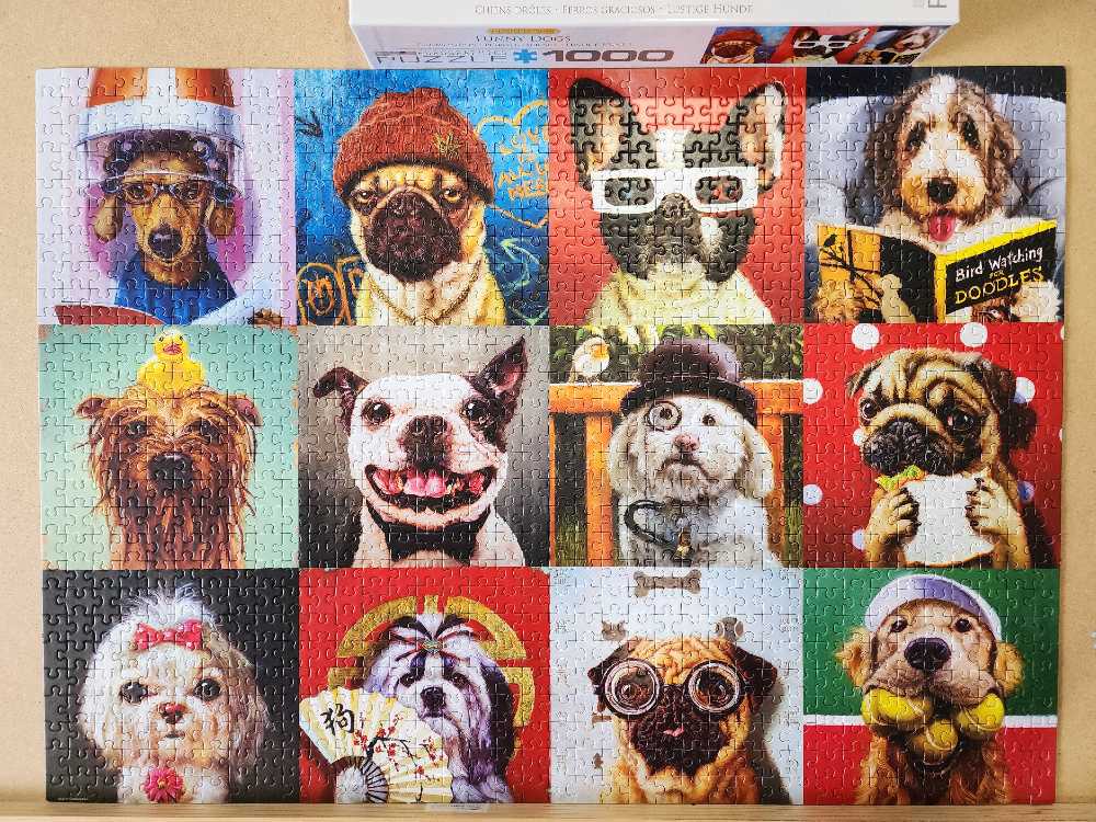 Funny Dogs - EuroGraphics puzzle collectible [Barcode 628136655231] - Main Image 2