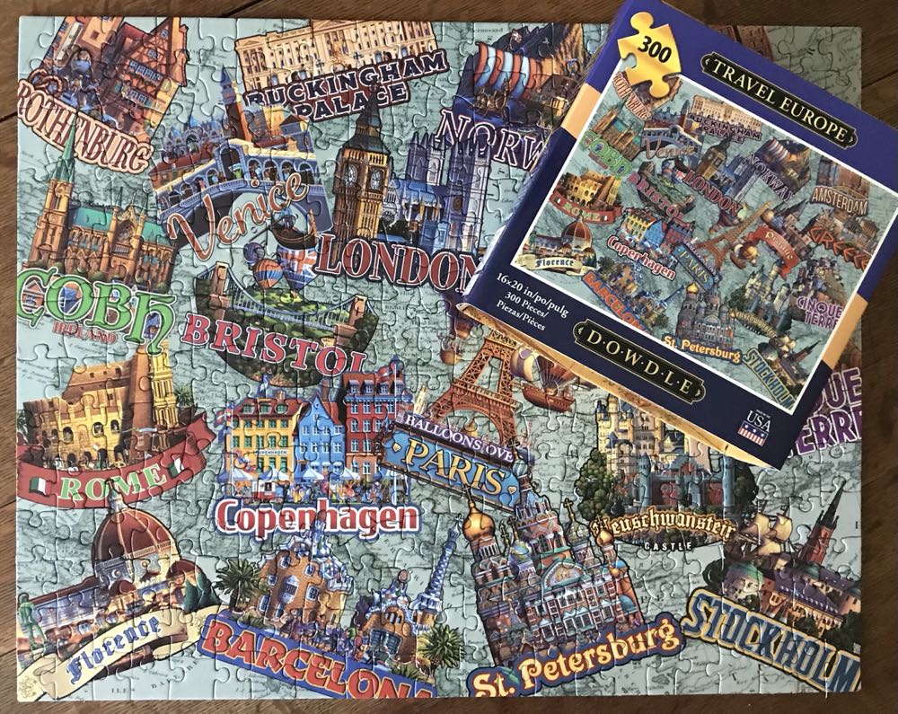Travel Europe - Dowdle Puzzles puzzle collectible [Barcode 671095065078] - Main Image 3