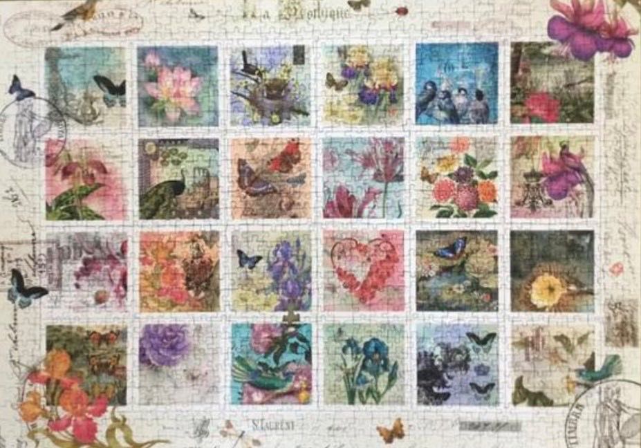 Flower Stamp Collection - Ravensburger puzzle collectible [Barcode 4005556196074] - Main Image 3