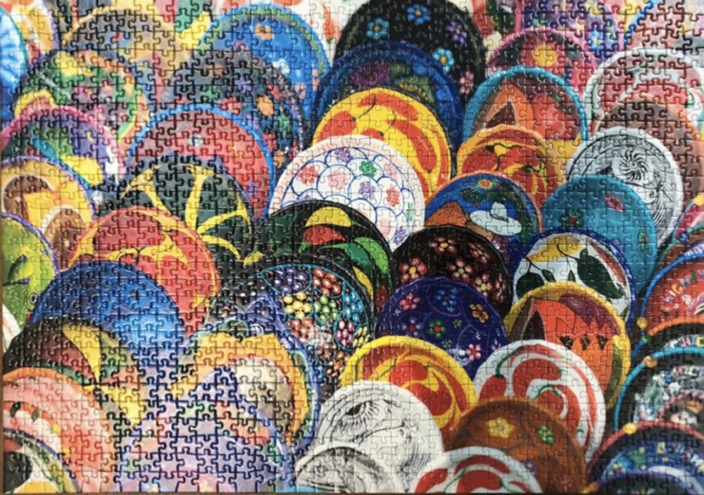 Plates Colorful Plates Ravensburger Colorful - Ravensburger 🇩🇪 puzzle collectible [Barcode 4005556198412] - Main Image 3