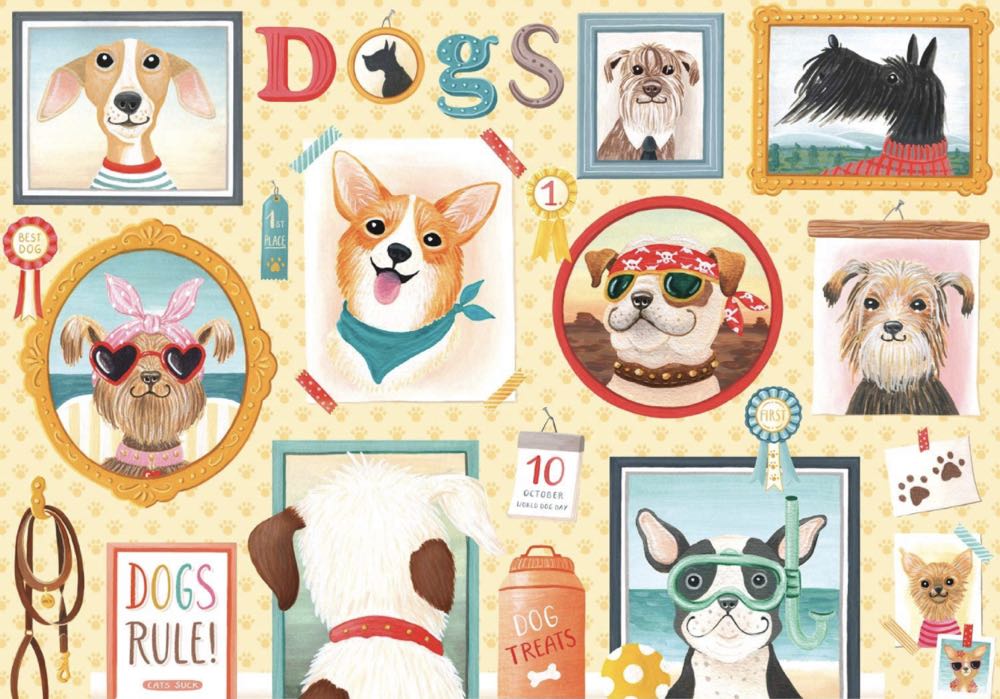 Dogs Rule - Buffalo Unverified For Sale puzzle collectible [Barcode 079346108022] - Main Image 2