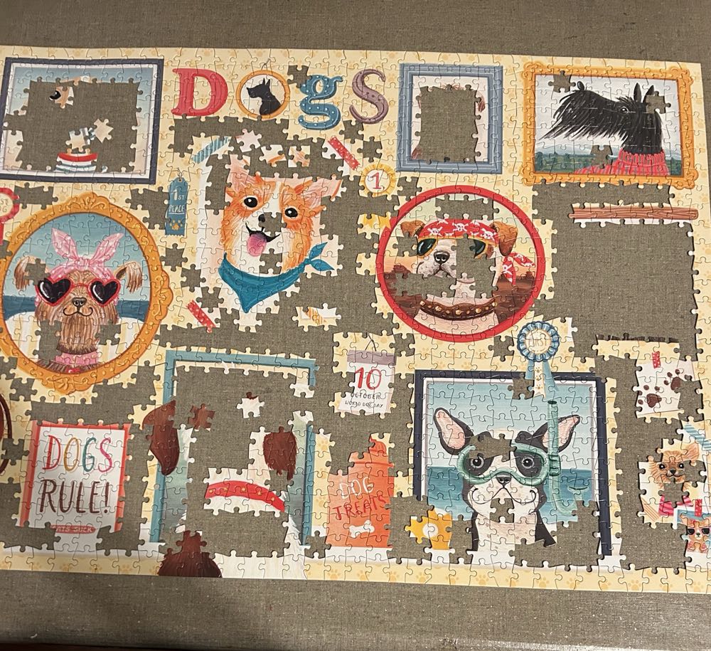 Dogs Rule - Buffalo Unverified For Sale puzzle collectible [Barcode 079346108022] - Main Image 3